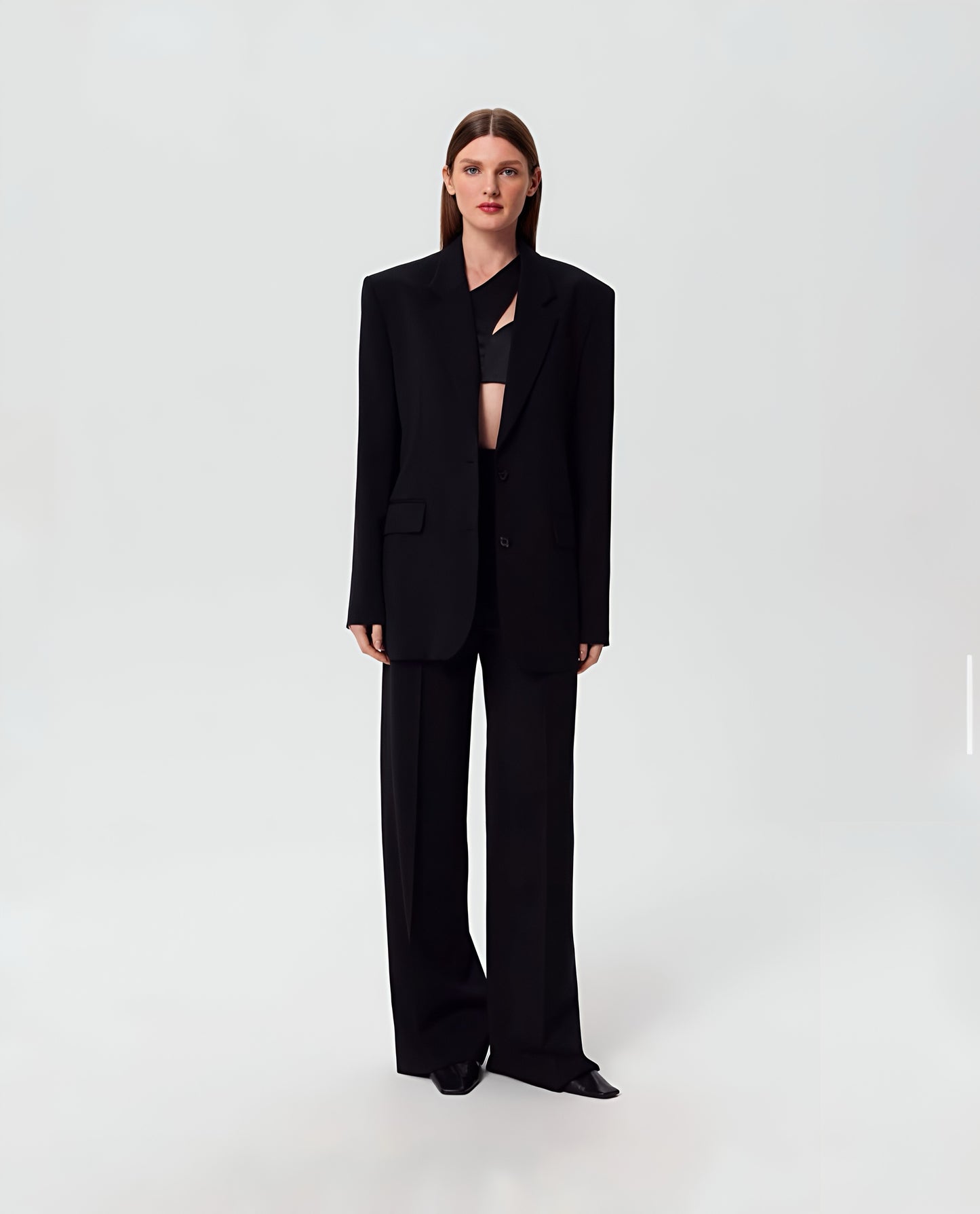 Oversized black blazer