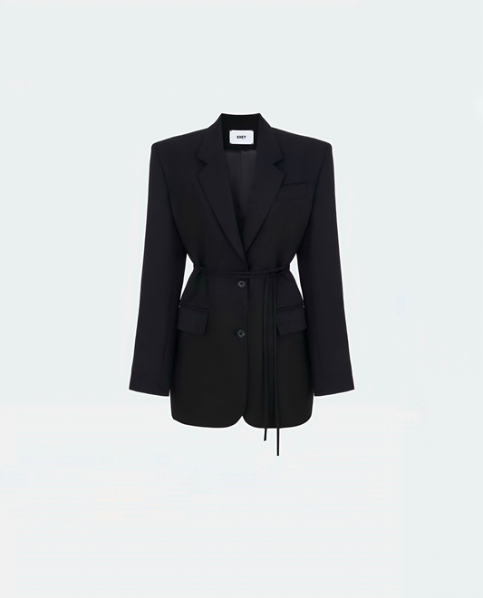 Oversized black blazer