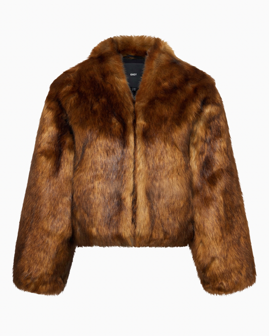 Faux fur jacket